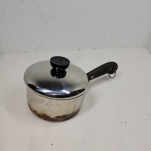 Vintage Paul Revere Ware Saucepan Pan Copper Stainless Steel Cooking Chef Cook - Picture 8 of 16